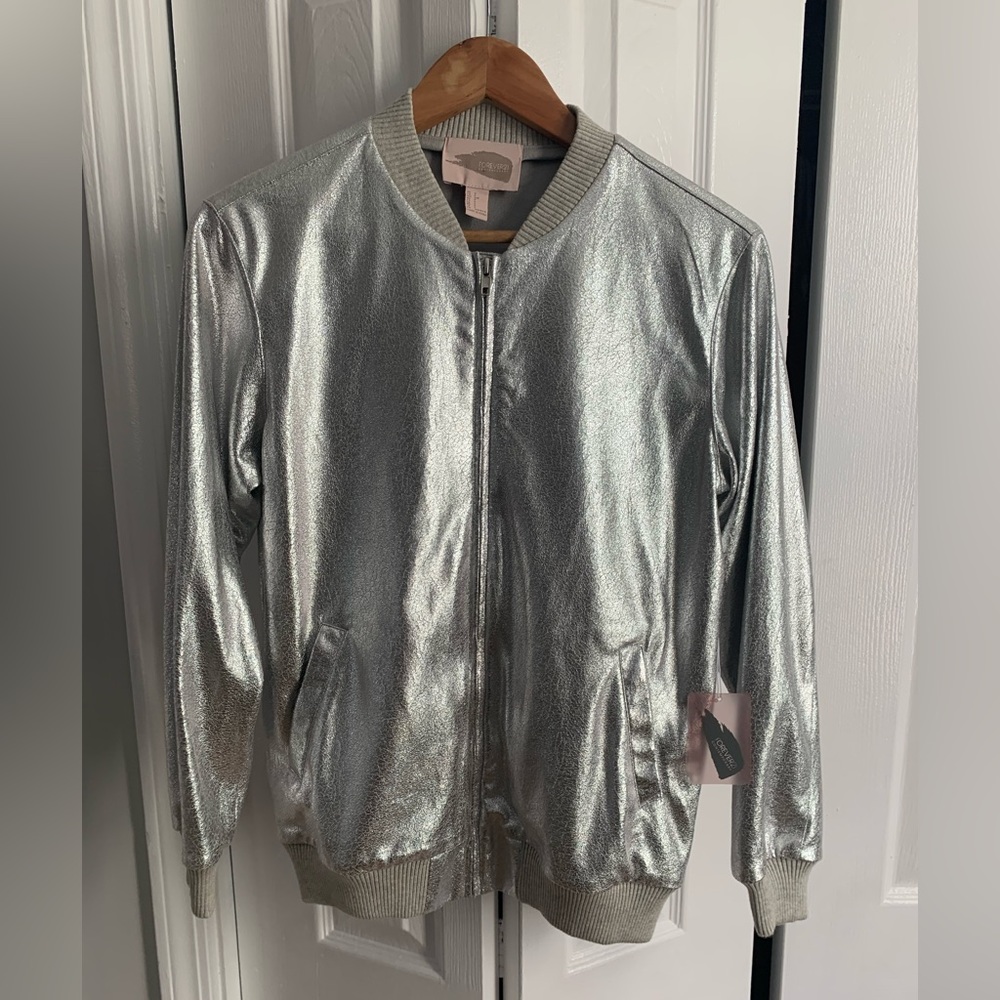 Metallic Varsity Jacket